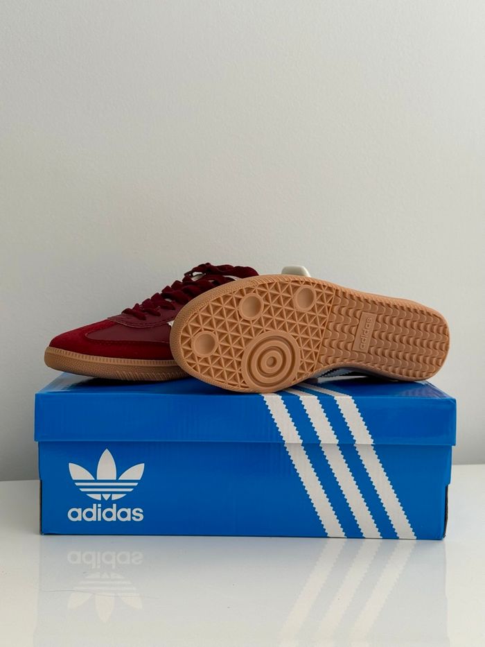 Adidas Samba OG | Bordeaux, Blanche - photo numéro 4