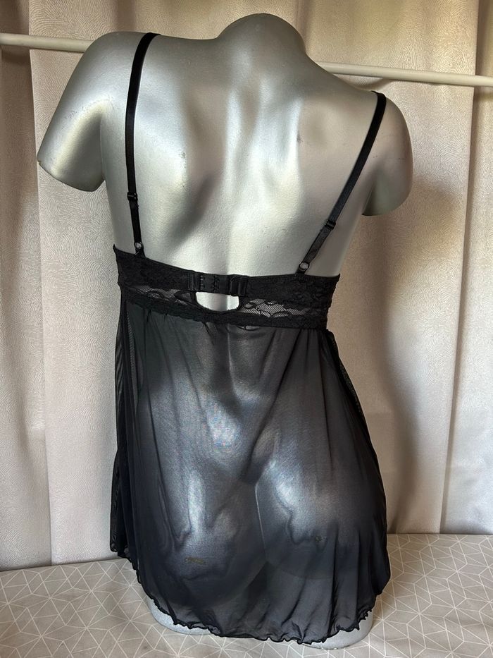 Nuisette noire soutien gorge push up XS H&M - photo numéro 3