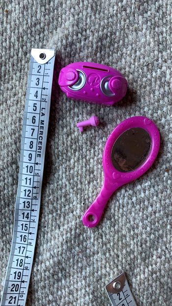 Lot Accessoires jouet barbie musique micro miroir