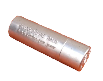 Années 1950  Tube aluminium Pharmaceutique Spécialité Dalin Lyon  Glycocarpine