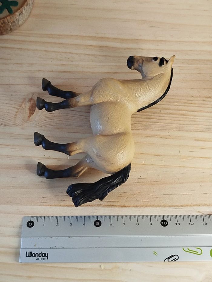 PAPO cheval beige et noir Figurine animal équidé - photo numéro 6