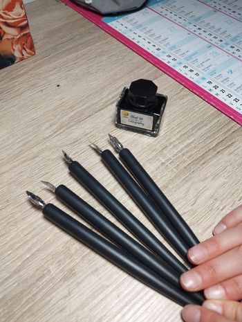 Ensemble de calligraphie