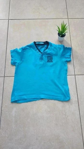 T-shirt manches courtes bleu en coton 5 ans Complices - Confort et style pour votre enfant