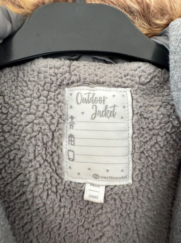 Manteau gris - taille 3 ans 🌸 - photo numéro 2