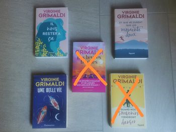 Lot de 4 romans de Virginie Grimaldi