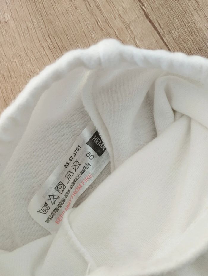 Legging sarouel fille blanc taille 50 naissance Hema - photo numéro 2