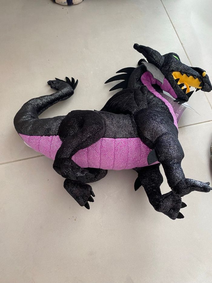 Peluche disney vilain malefique dragon - photo numéro 2