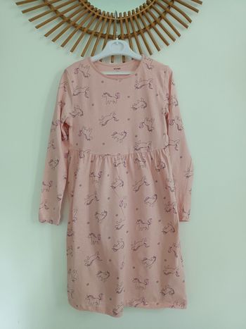 Robe légère rose licorne Kiabi 10ans
