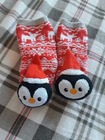 Paire de chaussettes antidérapantes noël