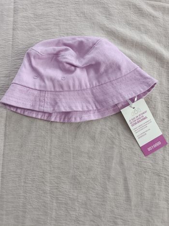 Bob en twill - Chapeau de soleil - violet 