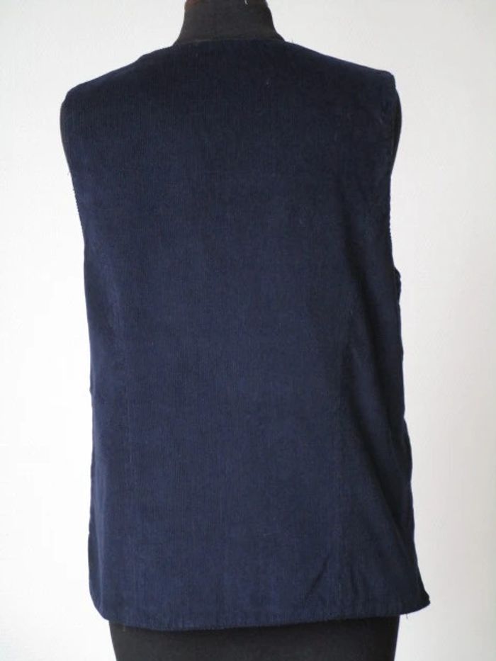 Gilet sm vintage marine 36/38 TBE - photo numéro 6