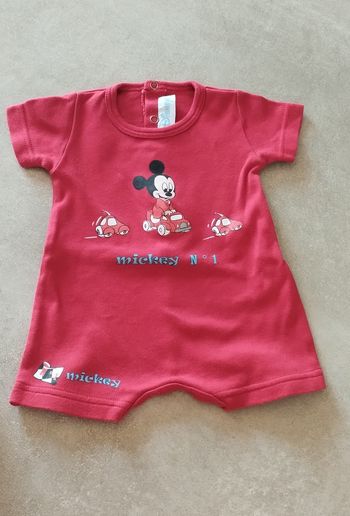 Combi été garçon 1 mois Disney Mickey