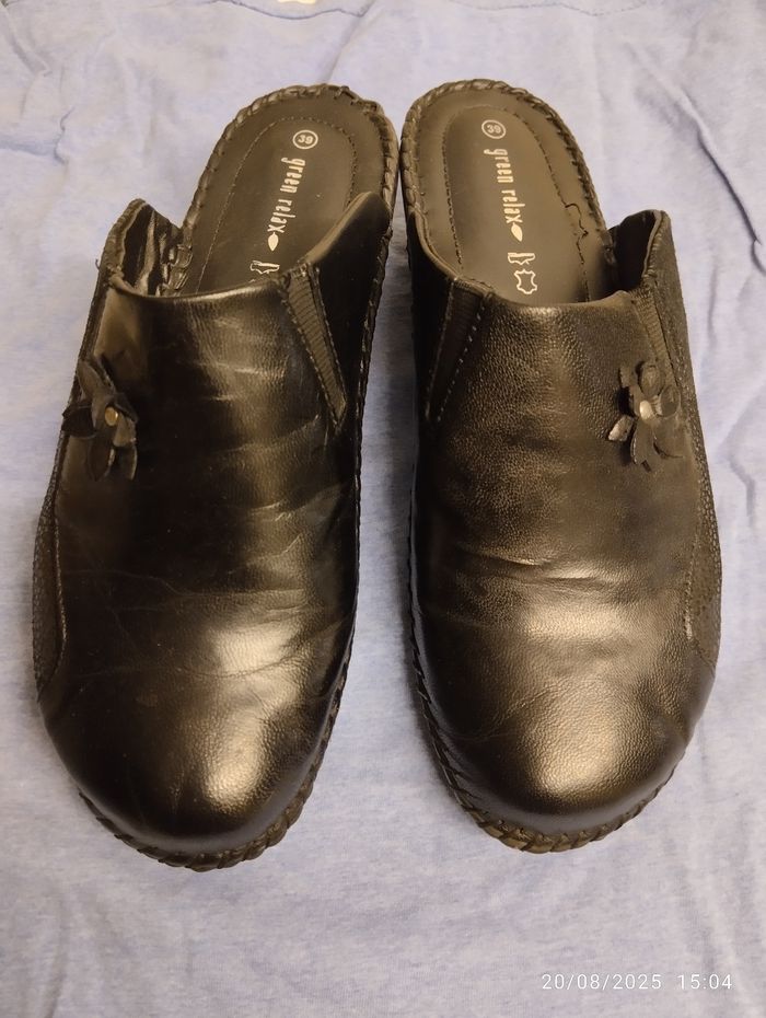Mules sabots chaussures green relax taille 39