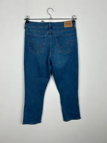 Jean Levi's Signature Femme Bleu Marine W29 | Mid Rise Capri | Taille FR38 | Très Bon État BP246