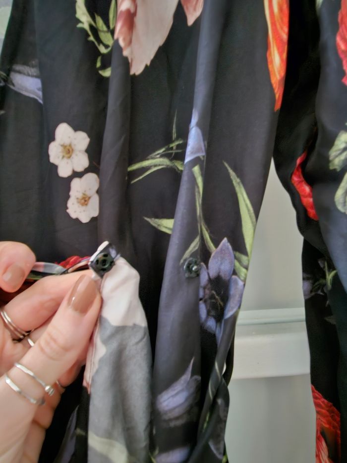 Robe portefeuille imprimée fleurs Superdry 38/40 - photo numéro 3