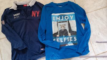 Lot 2 tee-shirt ML 10 ans