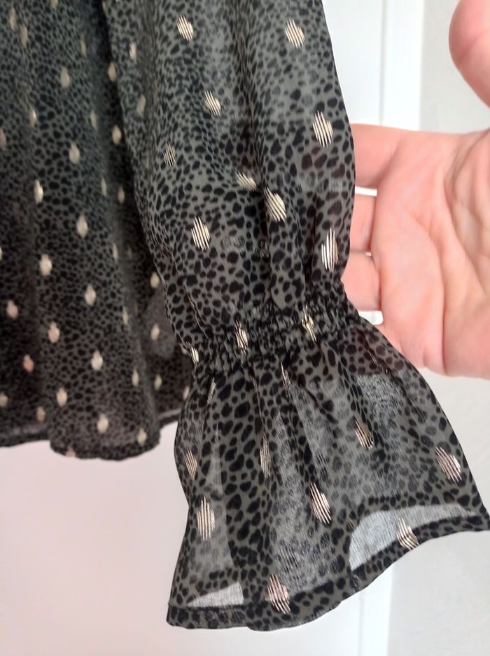 BLOUSE BONOBO Gris Léopard. - photo numéro 7