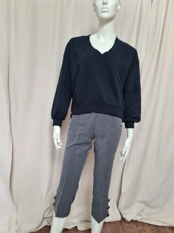 Sweat noir & pantacourt