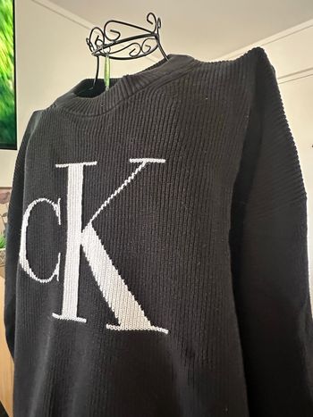 Pull noir et blanc CK