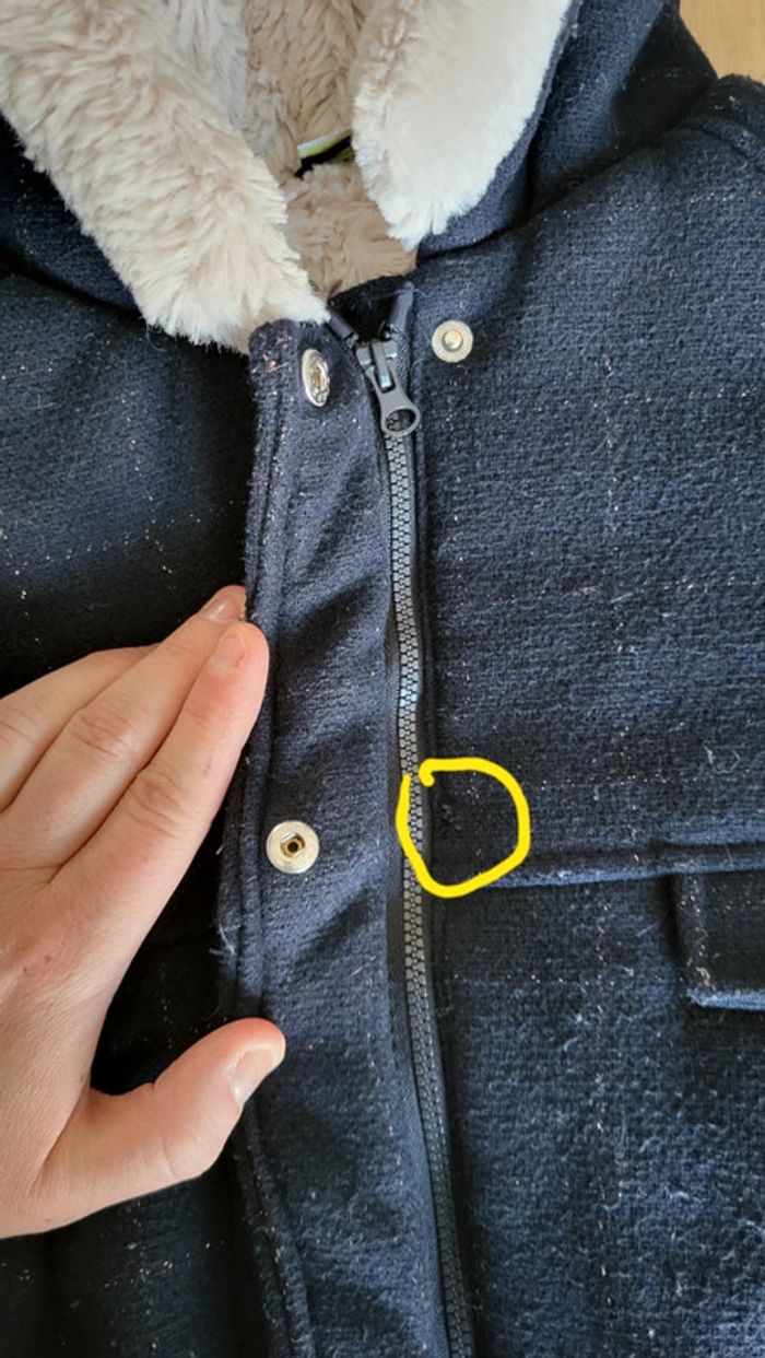 Veste bleu marine doublé chaude TAO - photo numéro 4