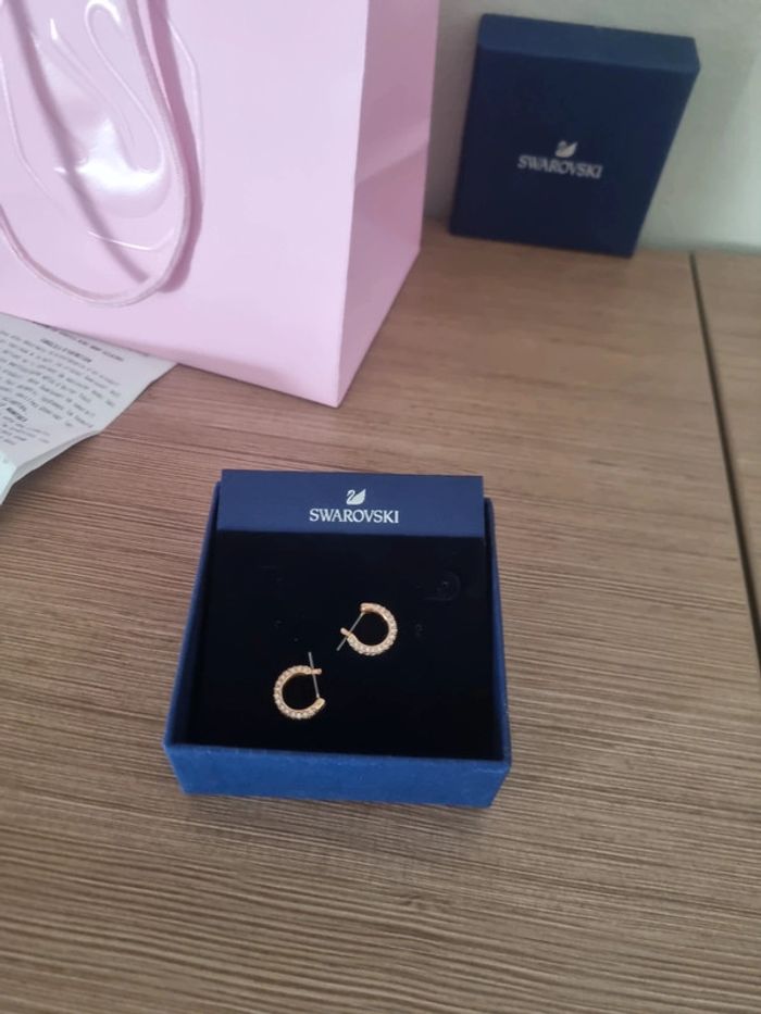 Boucles d'oreilles swarovski - photo numéro 3