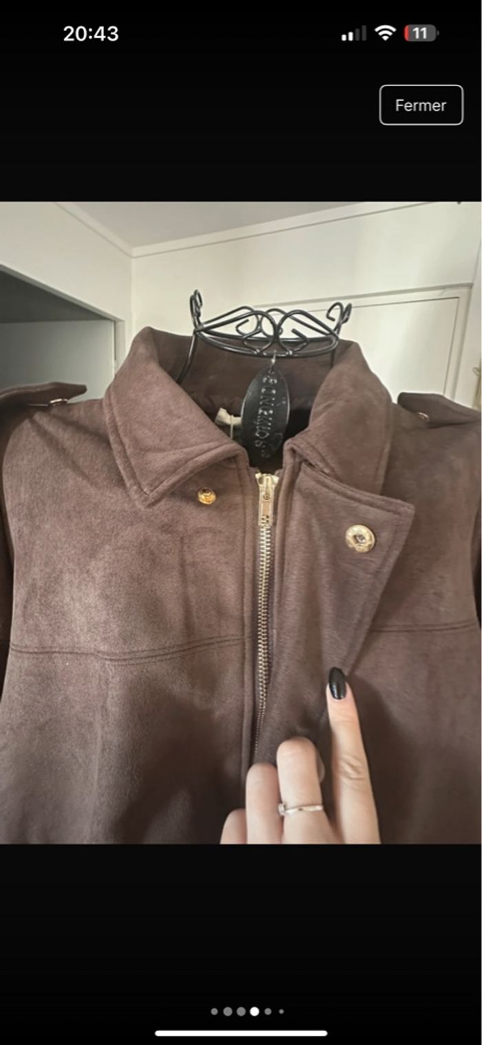 Veste marron (dupe Zara) - photo numéro 3