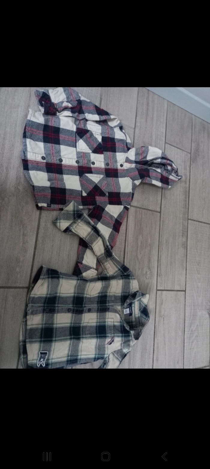 Lot de deux surchemises okaidi 3 ans