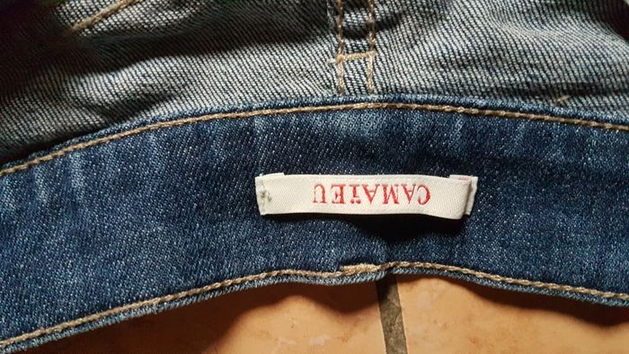 Short troué jeans femme 38 bleu Camaïeu - photo numéro 3