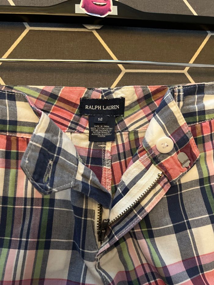 Short en coton motif madras 14 ans - Ralph Lauren - photo numéro 5