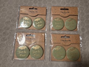 Badges mariage team du marié