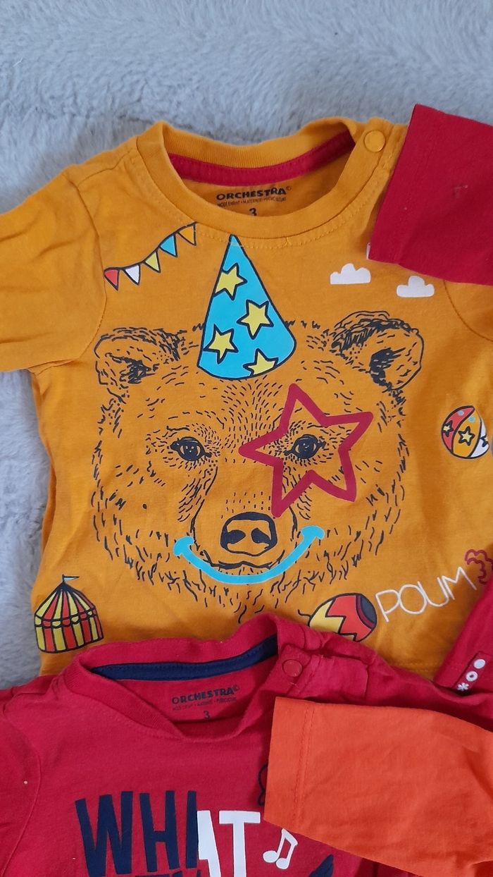 Lot 4 t-shirt +2 pantalons - photo numéro 2