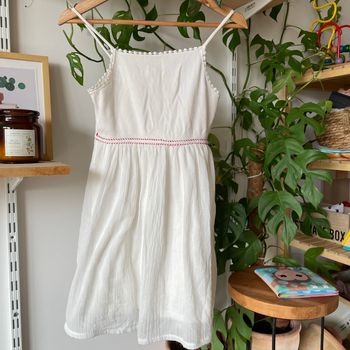 Robe bretelle blanche Zara 11/12 ans