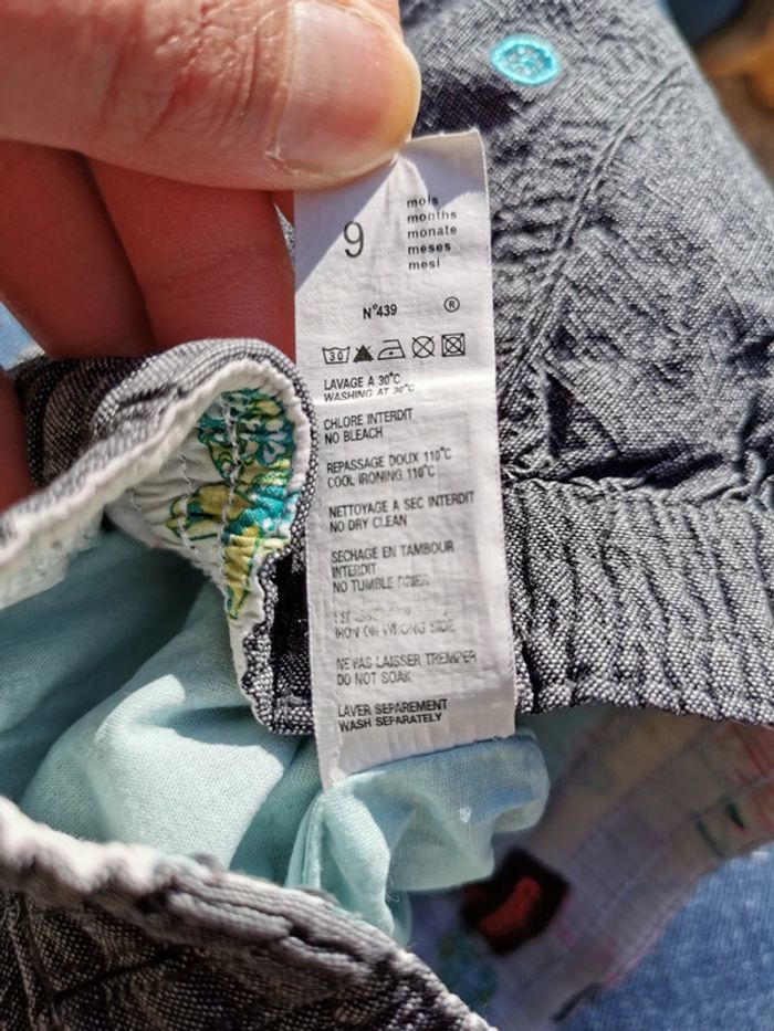 Panatalon gris foncé Catimini 9 mois - photo numéro 8