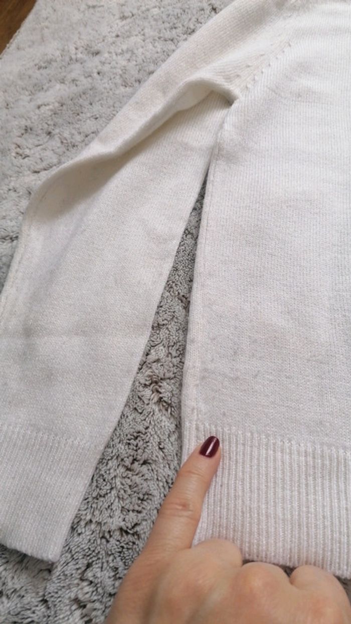 Pull blanc avec petits noeuds 10ans Influx - photo numéro 5