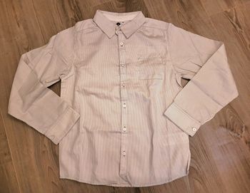 Chemise blanche à rayures 10 ans