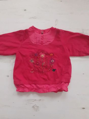 Tee-shirt fille rouge 3 mois Catimini