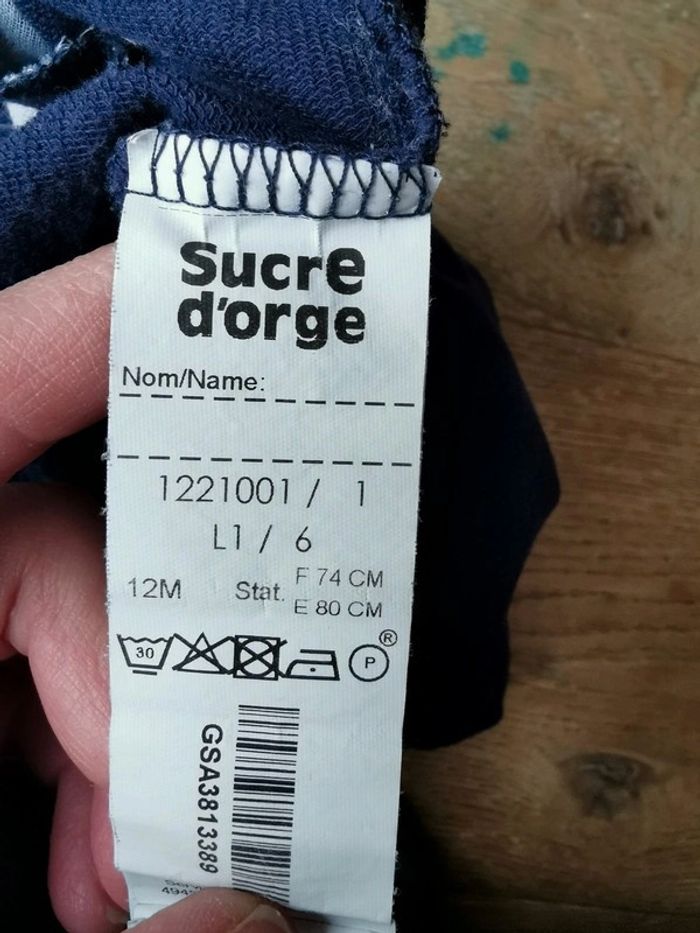 Pyjama coton sucre D'orge 12 mois - photo numéro 2