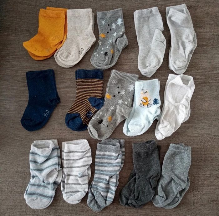 Lot de 15 paires de chaussettes 15/17
