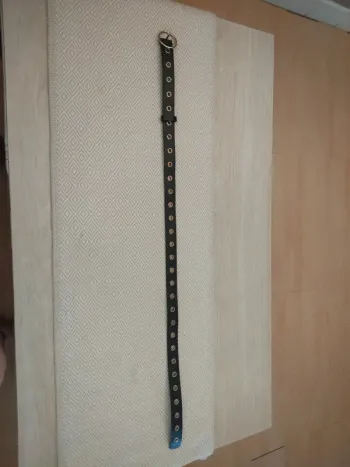 Ceinture noire et or 87 cm ajustable