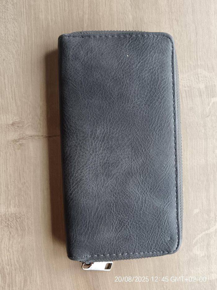 Portefeuille gris étoiles - photo numéro 2