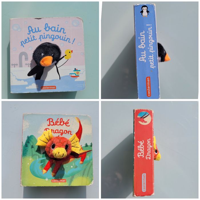 19 petits livres marionnettes : Doudou Lapin, bébé pieuvre, Léo le dino, bébé chat... - photo numéro 9