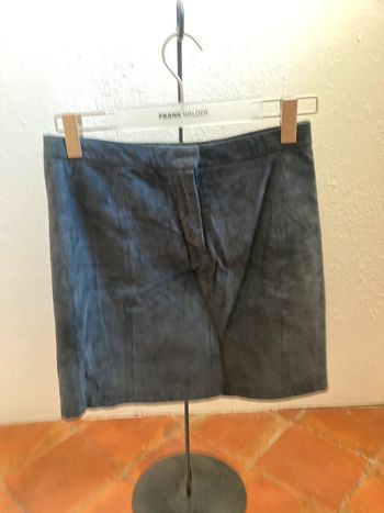 Jupe daim bleu