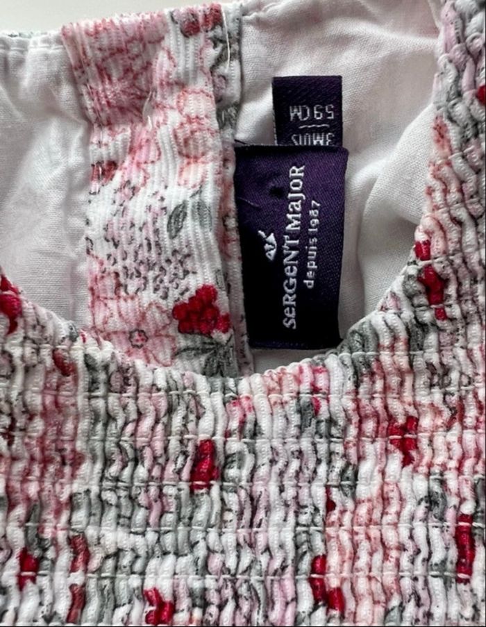 Ravissante robe smockée Sergent Major 3 mois - État irréprochable - photo numéro 5