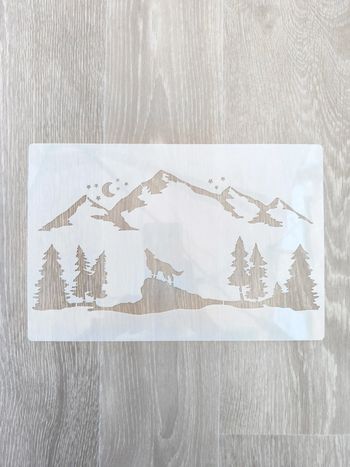 Pochoir montagnes