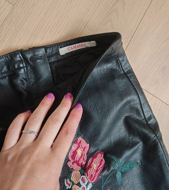 Mini Jupe smili cuir taille 34 - photo numéro 2