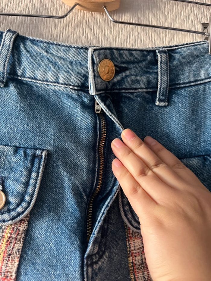 Sandro jeans skirt mini with pocket detail size 0 XS - photo numéro 6