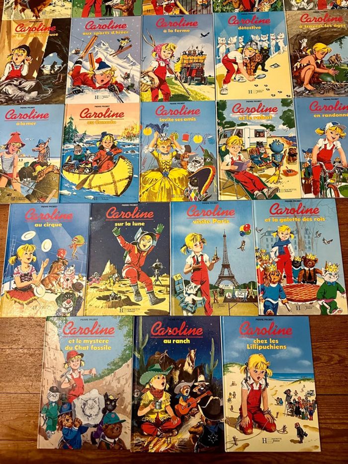 Lot incroyable de 22 albums Caroline bd livres Pierre Probst Hachette - photo numéro 2