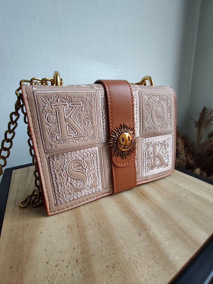 Sac Bandoulière brodé cognac - photo numéro 5