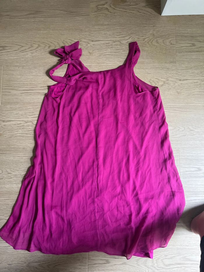Robe rose fuschia bon état chic Jacqueline riu 46 - photo numéro 3