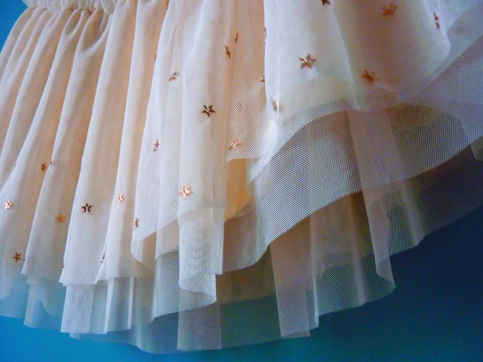 jupe Fille 12 ans tape à l'oeil tutu etoile rose beige neuve - photo numéro 2